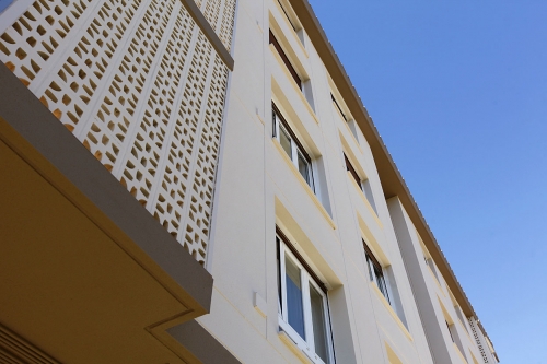 Rehabilitación de fachada completa de edificio en Irun